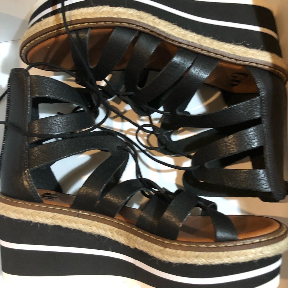 GB Gladiator wedge sandals